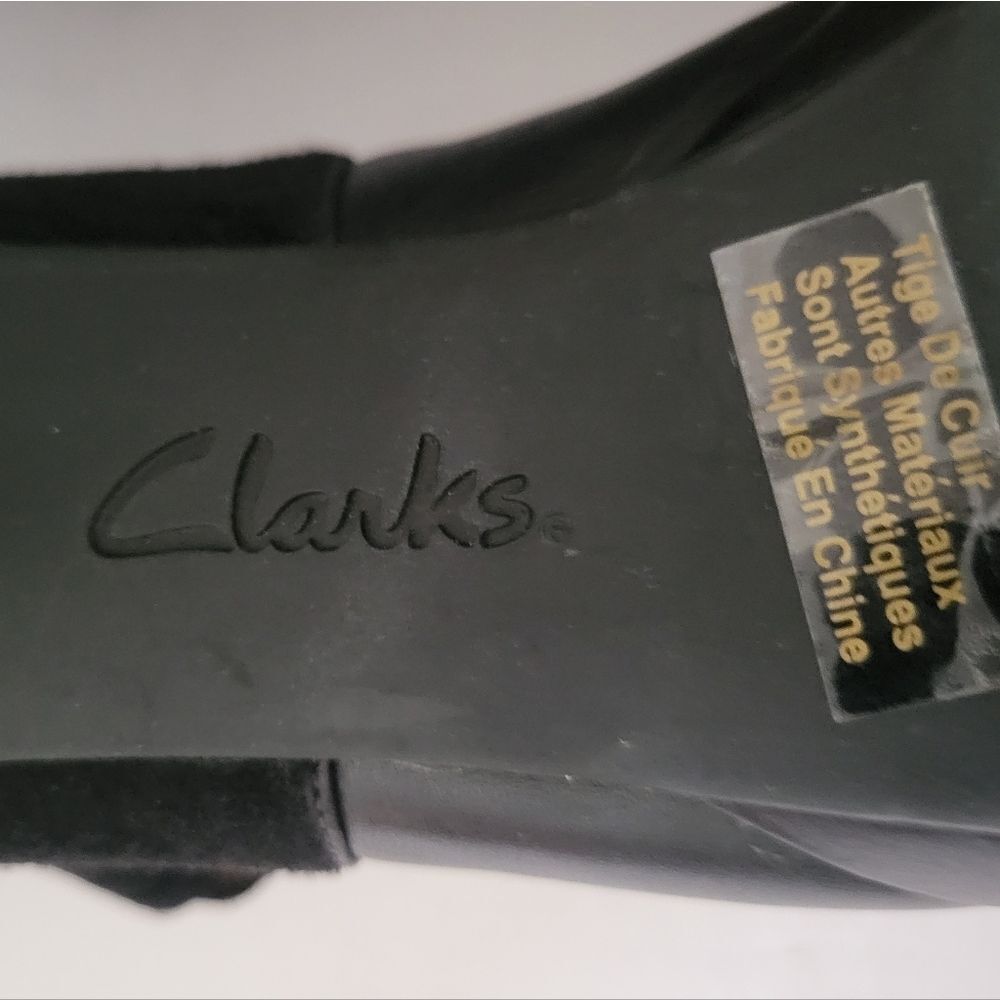 Clarks Indigo Black Wessex Cross Heel Shoes - Picture 12 of 15